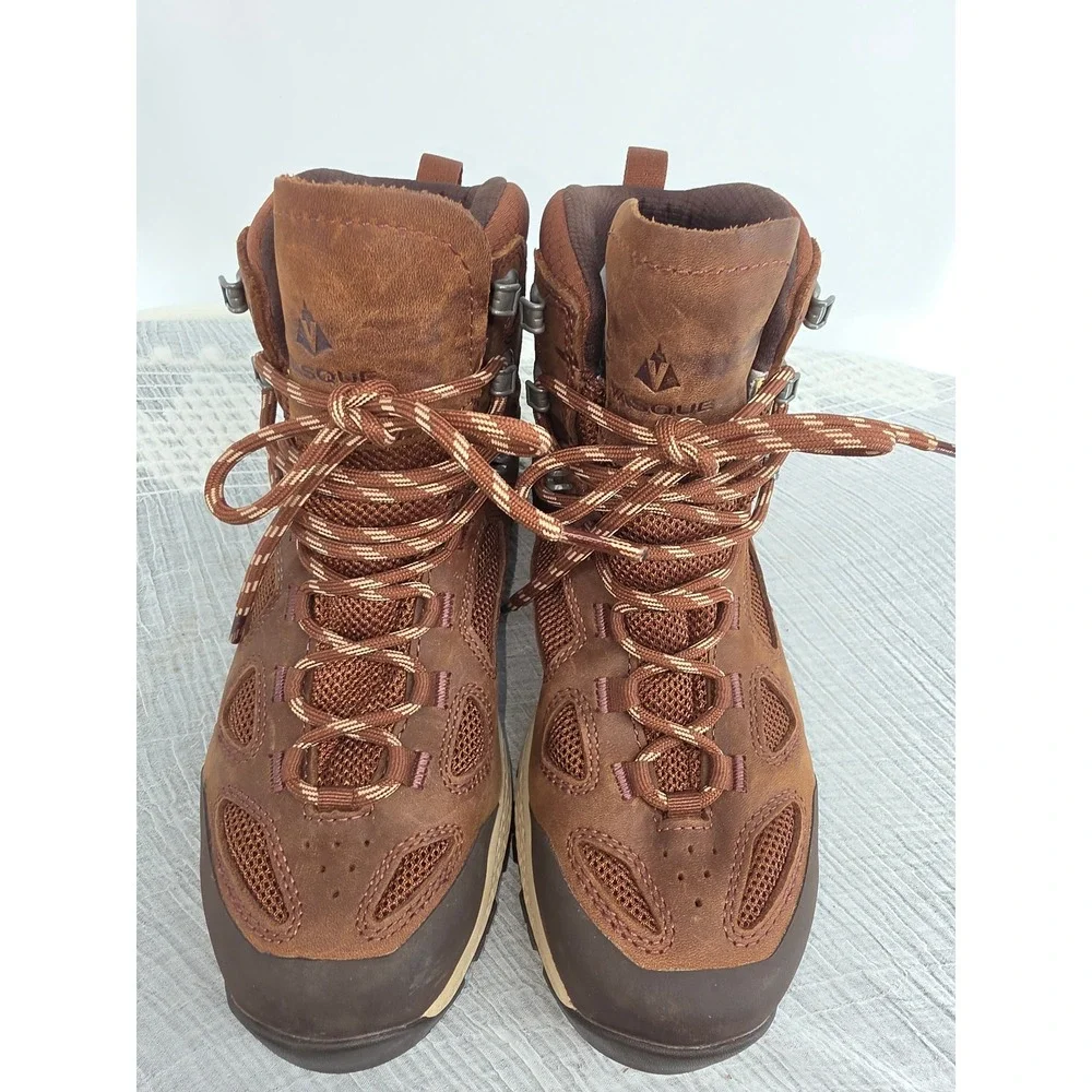 Vasque Talus XT GTX Waterproof Hiking Boots Brown Leather 7755 Wide Mens 7.5